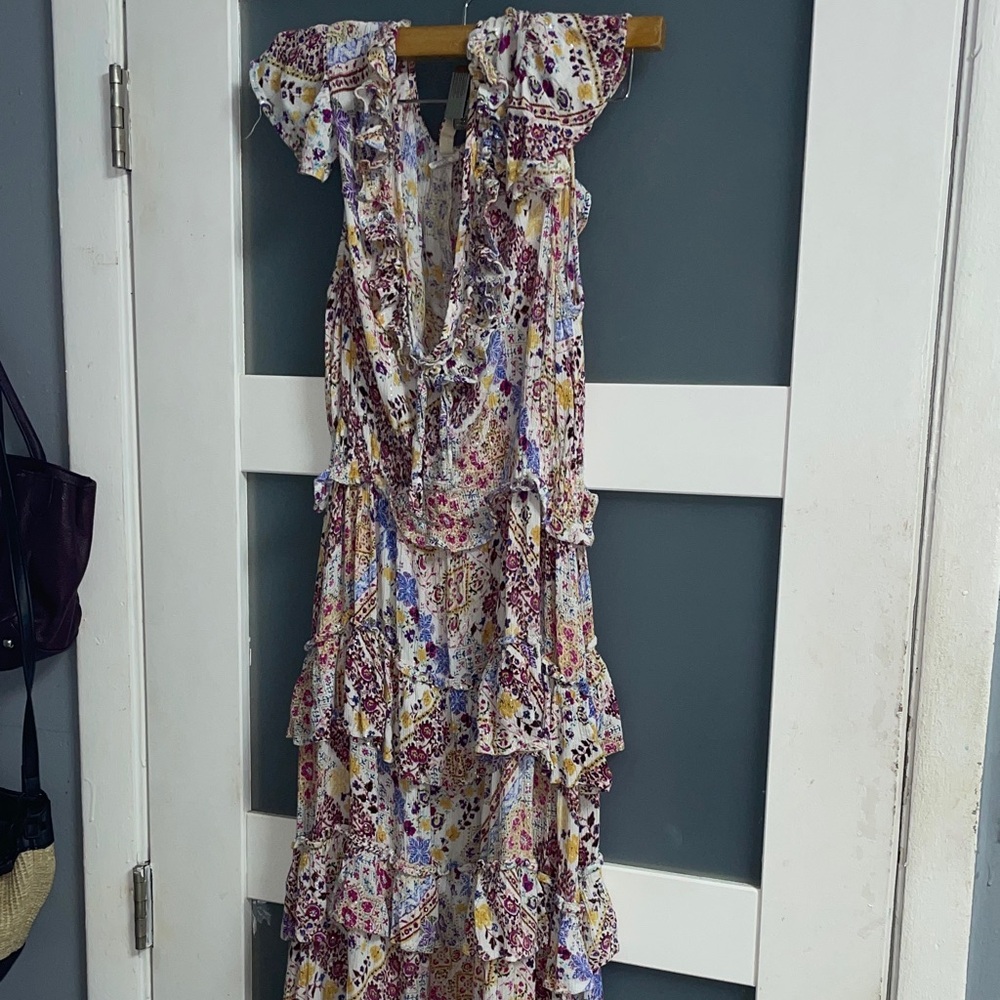 Floral Ruffle tiered Maxi Dress